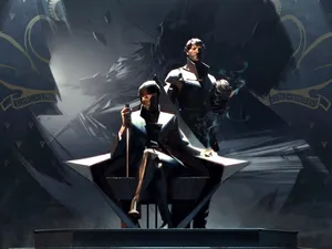 Dishonored 2 Corvo Attano Emily Kaldwin Throne Wallpaper