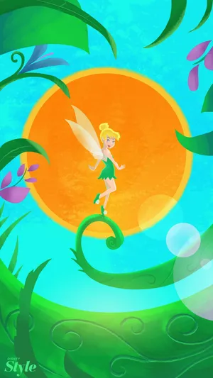 Disney Channel Tinker Bell Illustration Wallpaper