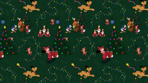 Disney Pluto Christmas Celebration Wallpaper