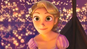 Disney Princess Rapunzel With Lanterns Wallpaper