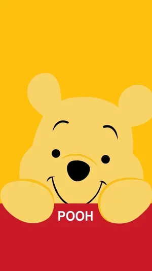 Disney Winnie The Pooh Cute Face Wallpaper