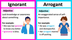 Distinction Between Ignorance And Arrogance Wallpaper