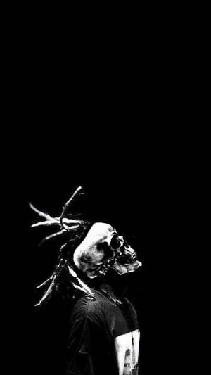 Distinctive Dreadlock Skull Art Inspired By Suicideboys Wallpaper