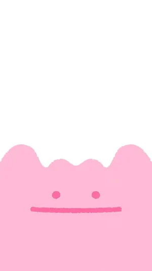 Ditto Pink Drawing Wallpaper