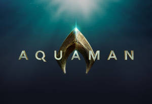 Dive Into A World Of Adventure With Aquaman's Symbol And Logo Wallpaper