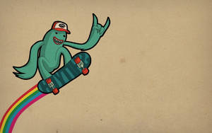 Dive Into Adventure On Your Skateboard Wallpaper