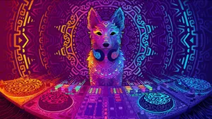 Dj Dog Art Wallpaper