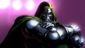 Doctor Doom Cartoon Art Wallpaper