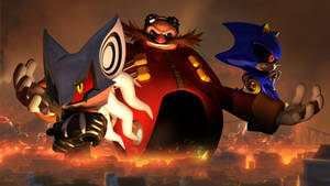 Doctor Eggman Versus Sonic Forces Wallpaper