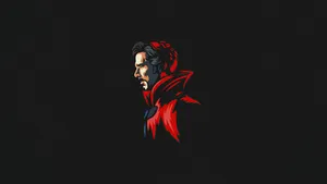 Doctor Strange Minimalist Side Profile Wallpaper