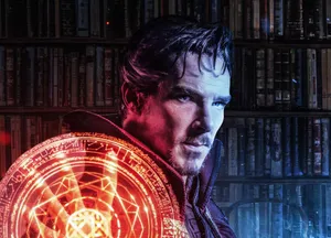 Doctor Strange Red Blue Wallpaper