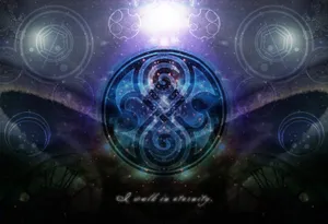 Doctor Who Gallifreyan Symbol Art Wallpaper