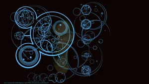 Doctor Who's Circular Gallifreyan Language Wallpaper