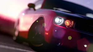 Dodge Challenger Twin Headlights Wallpaper