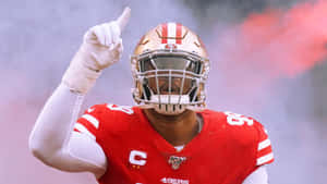 Dominant Defensive Force, Deforest Buckner, Celebrating A Victory Wallpaper