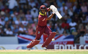 Dominant Shai Hope In Fiery Red Wallpaper