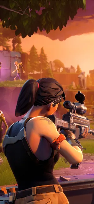 Dominate The Battle Royale With The Fortnite Poised Playmaker Skin Wallpaper