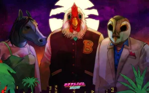 Don Juan, Richard And Rasmus From Hotline Miami Wallpaper