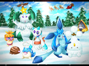 Don't Forget About Your Christmas List For Santa - Include Your Favorite Pokemon! Wallpaper