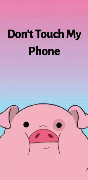 Don't Touch My Phone Waddles Wallpaper
