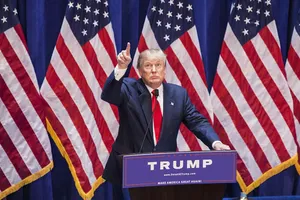 Donald Trump On The Campaign Trail Wallpaper