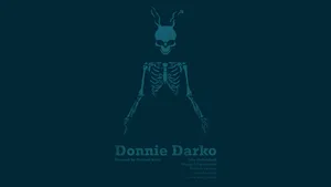 Donnie Darko Skeleton On Green Wallpaper