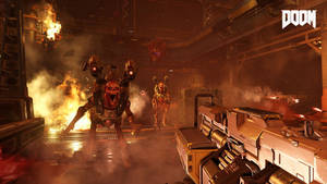 “doom Eternal Brings An All New Thrill Ride Of Fodder Enemies” Wallpaper