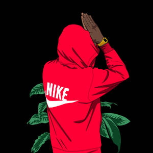 Dope Cartoon Nike Hoodie Wallpaper