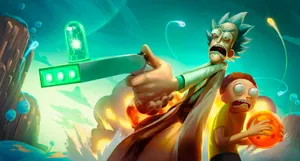 Dope Digital Fanart Of Rick And Morty Wallpaper