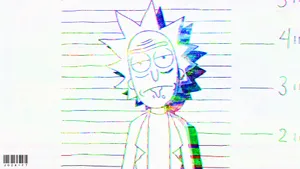 Dope Rick And Morty Mug Shot Wallpaper