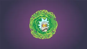 Dope Rick And Morty Simple Art Wallpaper