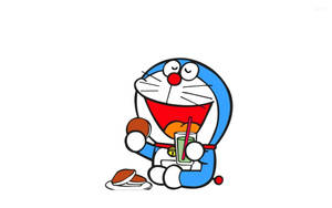 Doraemon Minimalist Art Wallpaper