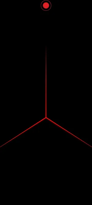 Dot Notch Minimalist Red Dot Wallpaper