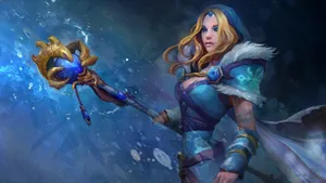 Dota 2 4k Crystal Maiden Wallpaper
