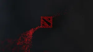 Dota 2 Logo Red Dots Wallpaper
