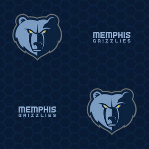 Double Nba Memphis Grizzlies Logo Wallpaper