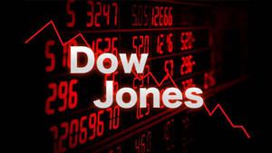 Dow Jones In Red Wallpaper