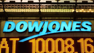 Dow Jones Led On Street Wallpaper