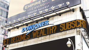 Dow Jones On Building Wallpaper