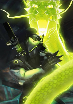 Dragon And Black Genji Iphone Wallpaper