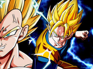 Dragon Ball Goku And Majin Vegeta Smile Wallpaper