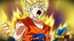 Dragon Ball Z Super Saiyan Goku Screaming Wallpaper