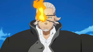 Dramatic Anime Portrait Of Leonard Burns Wallpaper