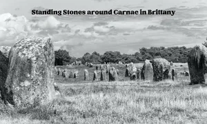Dramatic Monochrome Shot Of Carnac Standing Stones, Brittany, France Wallpaper