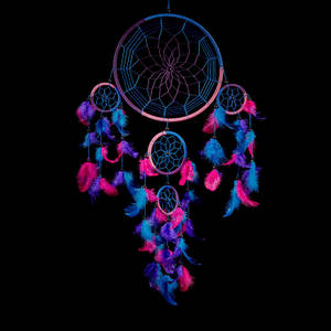Dream Catcher Neon Color Wallpaper