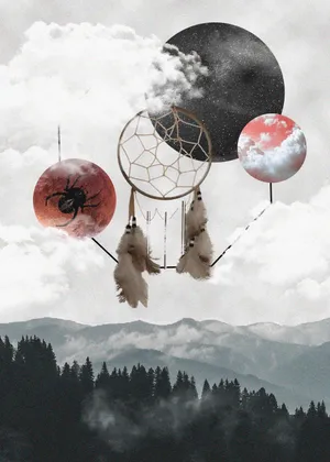 Dream Catcher Planets Wallpaper