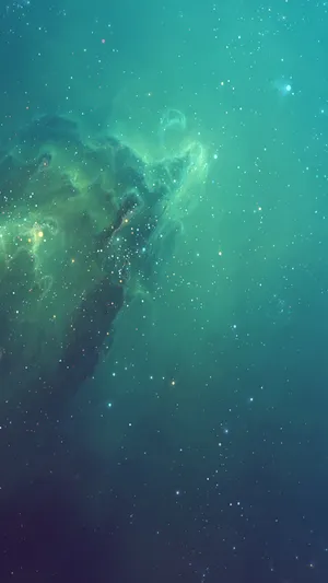 Dreamy Cosmic Landscape With Vibrant Colors And Shooting Stars Wallpaper