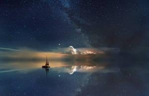 Dreamy Sailboat Hd Landscape Desktop Wallpaper