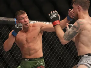 Dricus Du Plessis Looking Determined Wallpaper