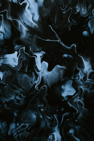 Drip Paint Black Abstract Wallpaper